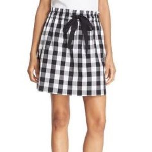 Kate Spade Broome Street Gingham Mini Skirt